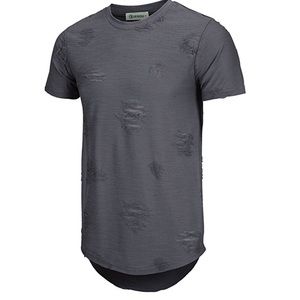 Distressed Dark Grey Shirt